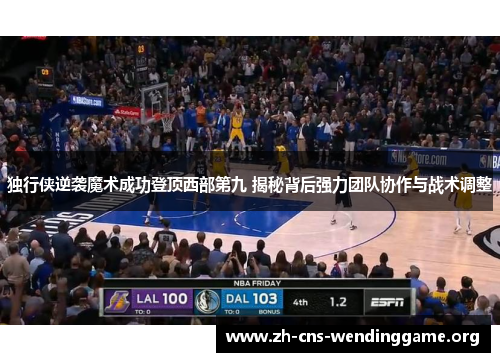 独行侠逆袭魔术成功登顶西部第九 揭秘背后强力团队协作与战术调整 独行侠逆袭魔术成功登顶西部第九 揭秘背后强力团队协作与战术调整